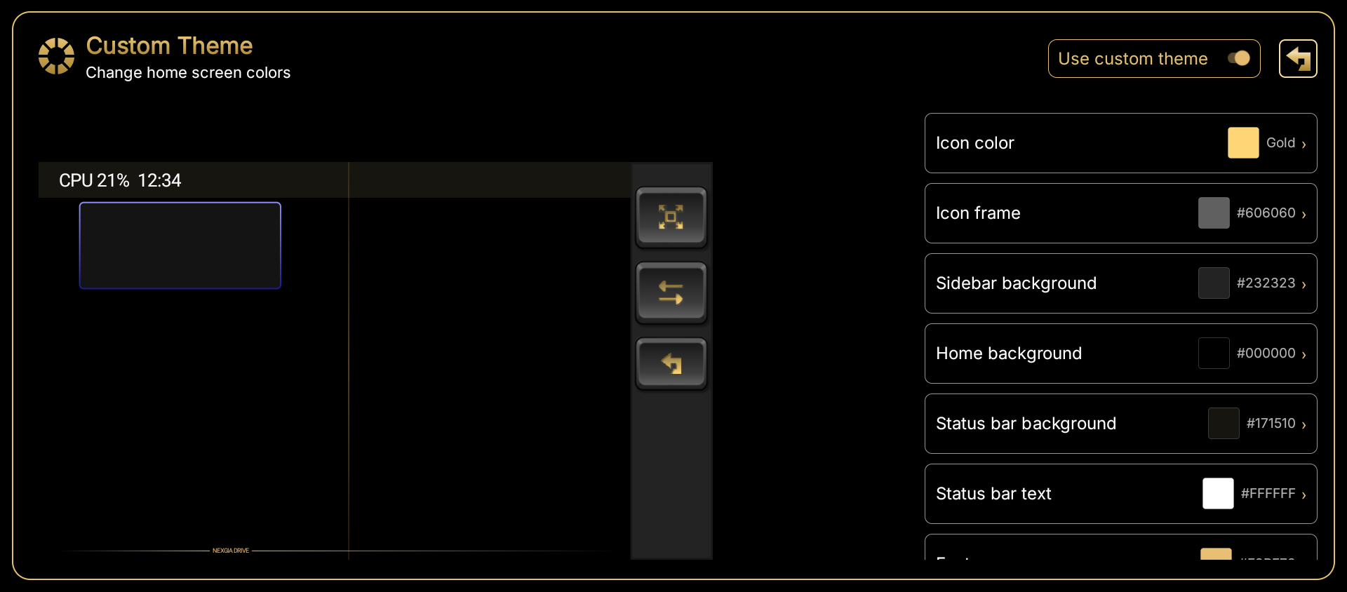 Tema personalizado